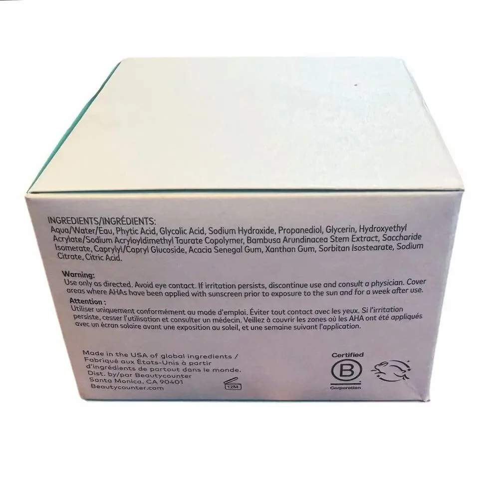 NIB Beautycounter Reflect Effect AHA Smoothing Mask
